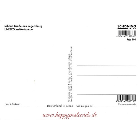 3D Regensburg - 3D Postkarte