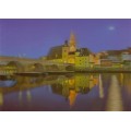 3D Regensburg - Abenddämmerung - 3D Postkarte