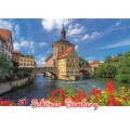 Beautiful Bamberg - Townhall -  Viewcard