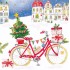Weihnachtliches Fahrrad - Carola Pabst Postkarte