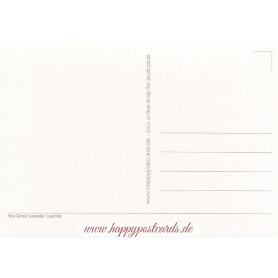 Lavendel - Blaue Katzen - Postkarte