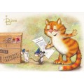 You have Mail! - Blue Cats - Postcard