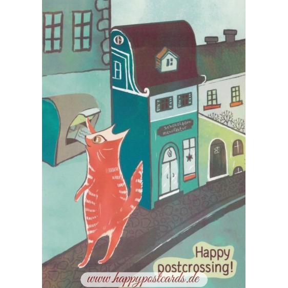 Happy Postcrossing! - Postkarte