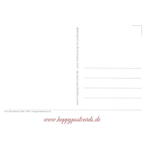 Hallo - Garmashova Postkarte