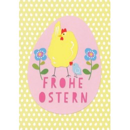 Frohe Ostern - Chicken - Carola Pabst Postcard