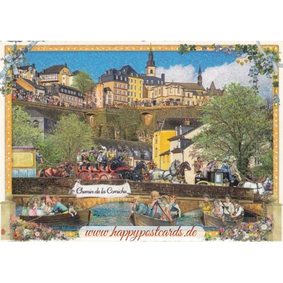 Luxemburg - Chemin de la Corniche - Tausendschön Postkarte