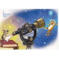 In Space - Blue Cats - Postcard