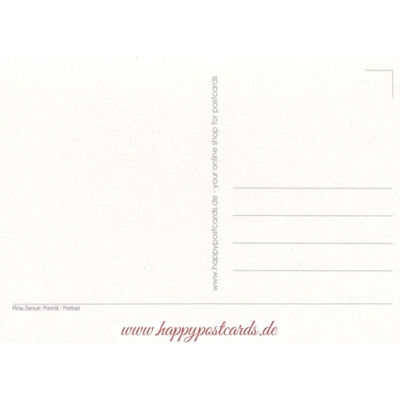 Porträt - Blaue Katzen - Postkarte