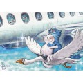 Im siebten Himmel - Blaue Katzen - Postkarte