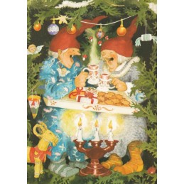 65 - Frauen feiern Weihnachten - Löök Postkarte