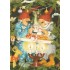 65 - Old Ladies celebrating Christmas - Postcard
