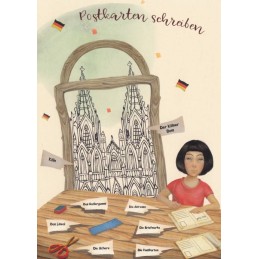 Sprachen der Welt - Deutsch - Köln - Postkarte