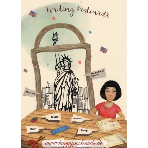 Languages of the world - Engish - New York - Postcard