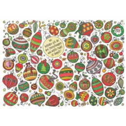 Wo befnden sich die drei Sternschnuppen und welche Kugel ist doppelt?- Christmas Postcard