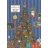 Was gehört nicht an den Baum und welche Kugel ist kaputt? - Weihnachtskarte