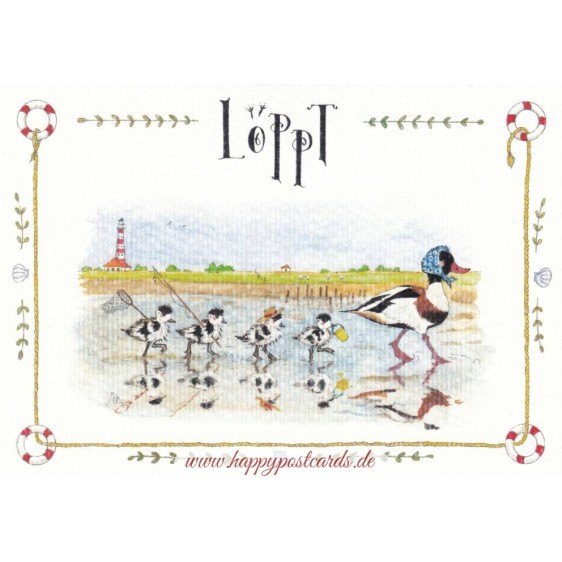 Löppt - de Waard Postkarte