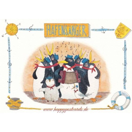Hafensänger - de Waard postcard