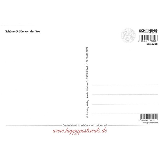 Ankerplatz - de Waard Postkarte