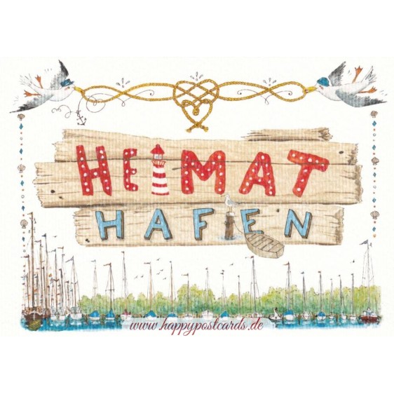 Heimathafen - de Waard postcard