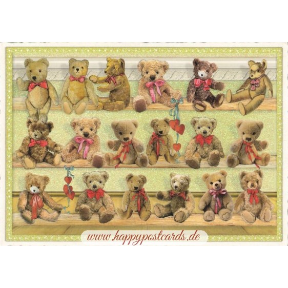 Teddies - Tausendschön - Postcard