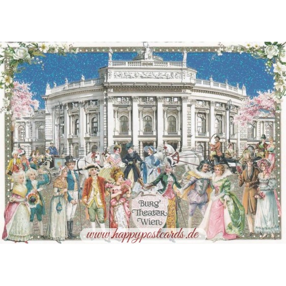 Wien - Burg Theater - Tausendschön - Postkarte