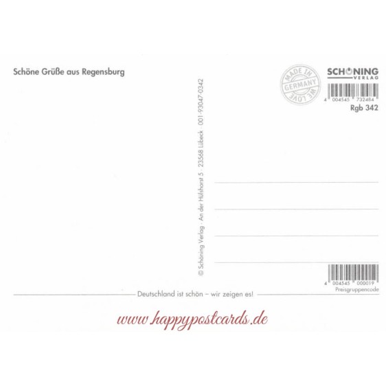 Regensburg - Heart - Viewcard