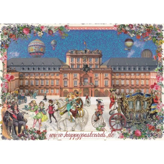 Mannheim - Castle - Tausendschön - Postcard
