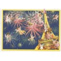 Paris - Eiffelturm mit Feuerwerk - Tausendschön Postkarte
