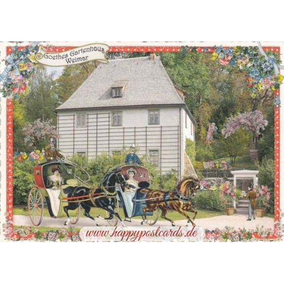 Weimar - Goethes Gartenhaus - Tausendschön - Postkarte