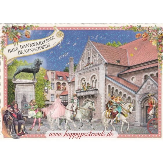 Braunschweig - Burg Dankwarderode - Tausendschön - Postkarte
