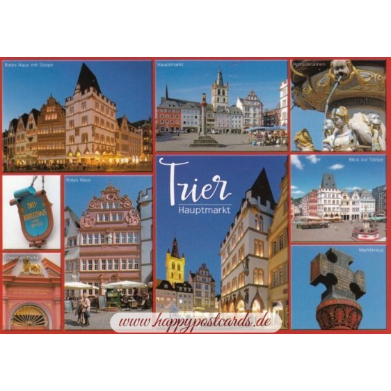 Trier - Hauptmarkt - Ansichtskarte