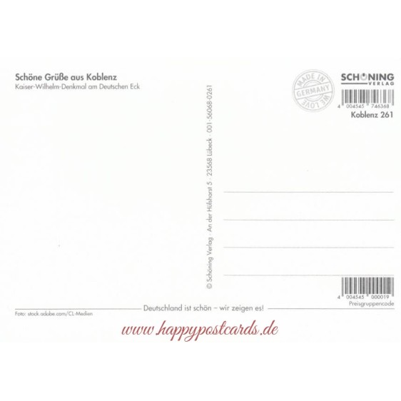 Koblenz - Kaiser-Wilhelm -Monument - Viewcard