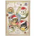 With Christmas Greetings - Christmascats - Tausendschön - Postcard
