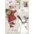 Santa on a ladder - Tausendschön - Postcard