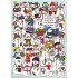 Welchem Weihnachtsmann fehlt die Nase und wo ist der Schneemann mit der Laterne? - Christmas Postcard