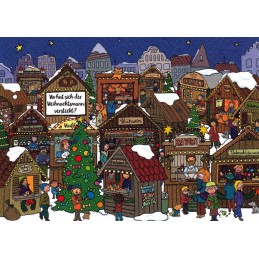 Wo hat sich der Weihnachtsmann versteckt? - Weihnachtskarte