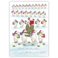 Frohe Weihnachten - Santa with icebears - Quire Christmascard