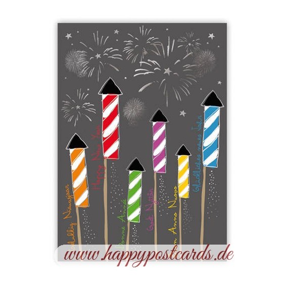 Happy New Year - Quire- Christmascard