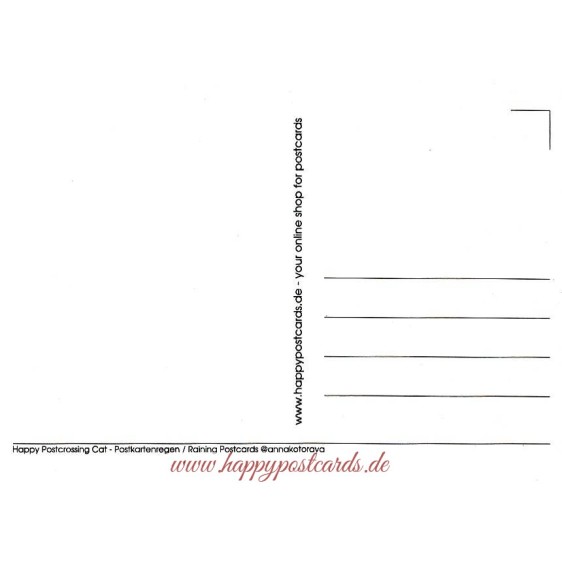 Happy Postcrossing - Warten auf Postkarten - Postkarte