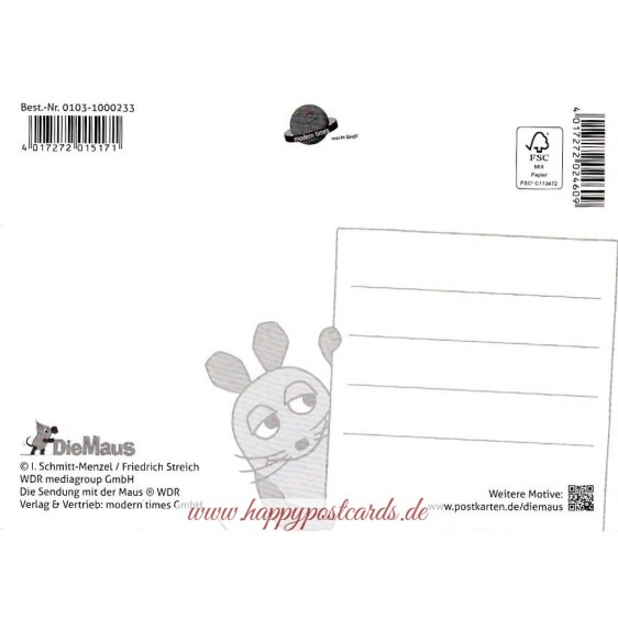 Die Maus beim Surfen - Maus - Postkarte