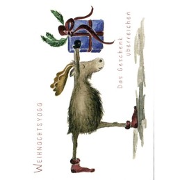 Christmasyoga - The Present - Christmas Postcard