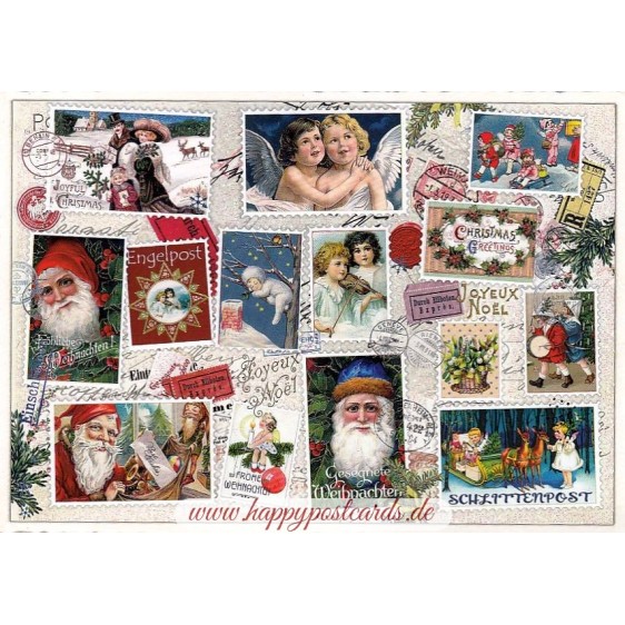 Christmas stamps 3 - Tausendschön - Postcard