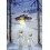 Two Angels on their way to the manger - Postcard
