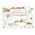 Fröhliche Weihnachten - Winterszene - de Waard Postkarte