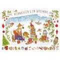 Frohe Weihnachten - Geschenke und Tiere - de Waard Postkarte