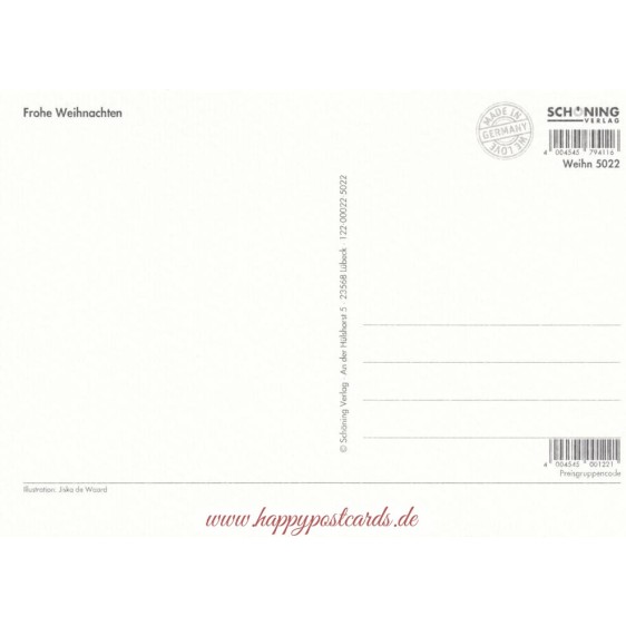Christmasmarket - de Waard postcard