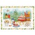 Picknick in winter - de Waard postcard