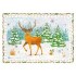 Deer in winter - de Waard postcard