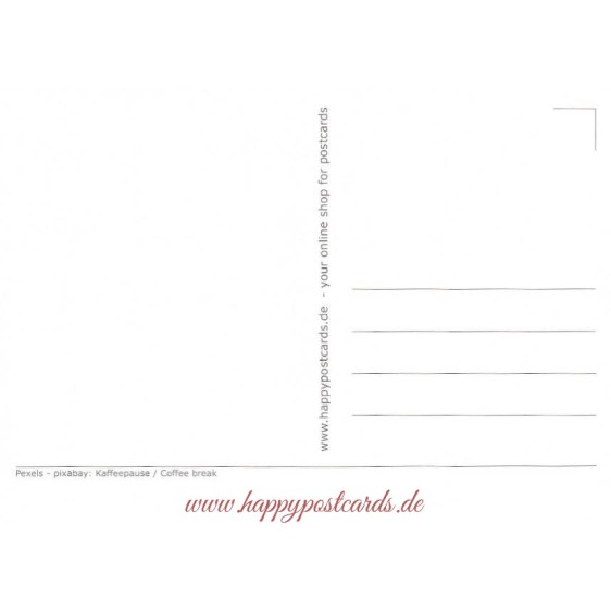 Kaffeepause - Postkarte