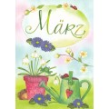 März - Spring Snowflake - Monthly Postcard